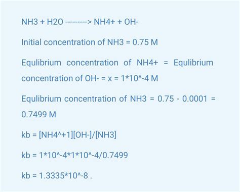 kb of nh3|[Solved] The base ionization constant, Kb, of ammonia in water is。